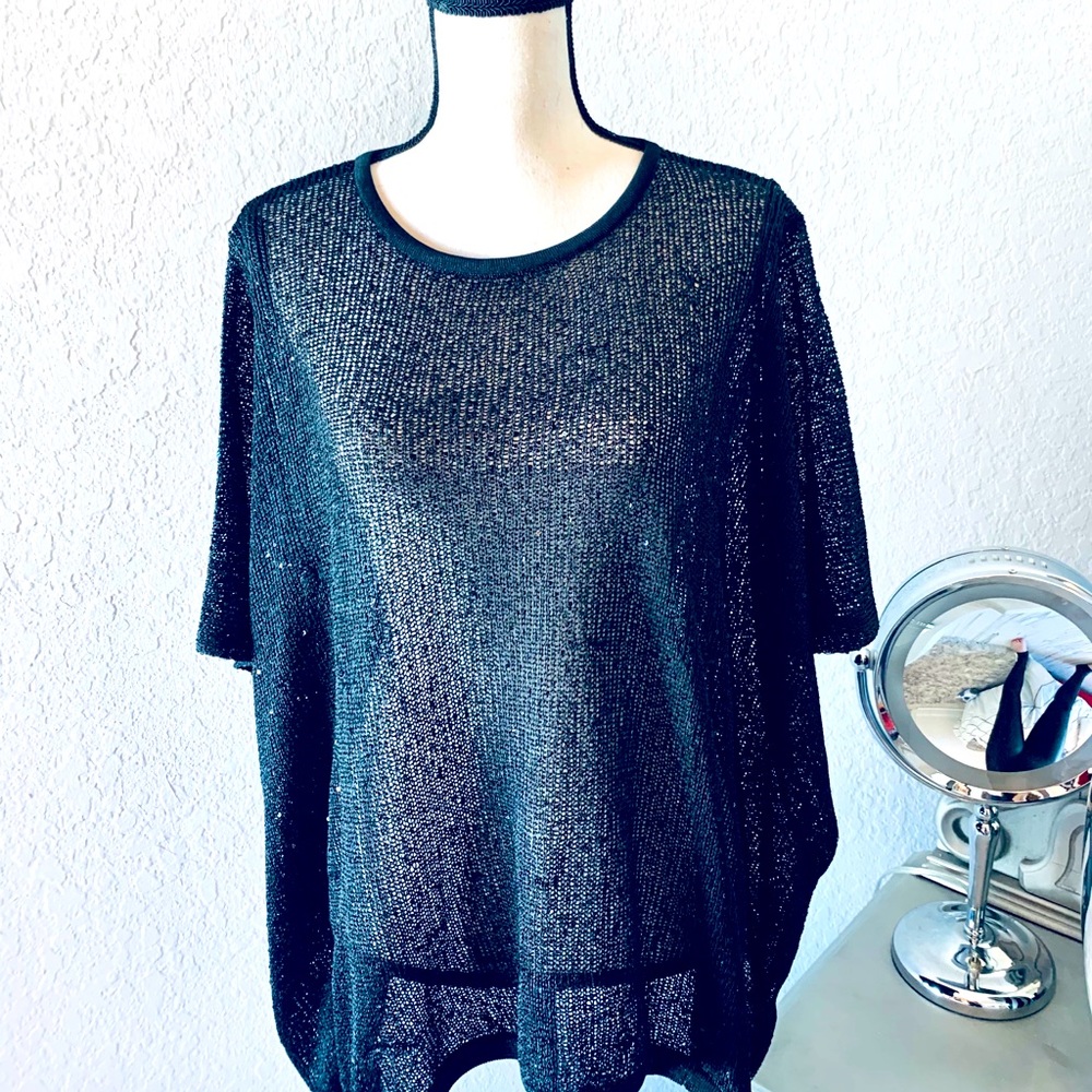 Boston Proper Black Beach Cover Up